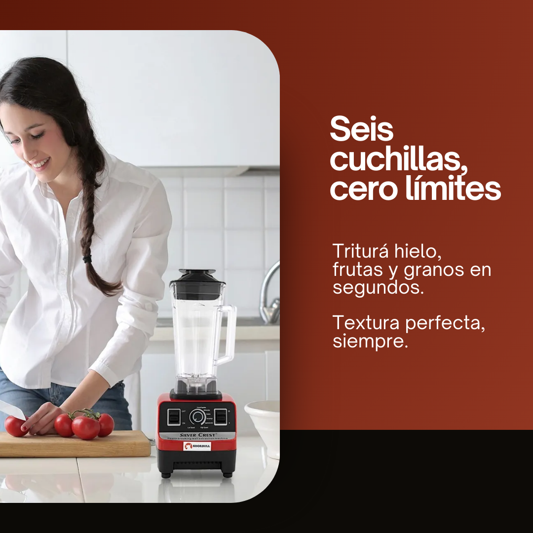 Licuadora Profesional Shorbull - 4500W + Picador Elétrico GRATIS 🎁